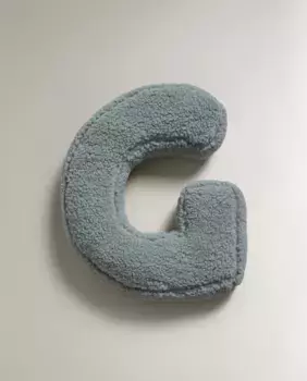 Детская подушка с буквой g Zara Home, синий