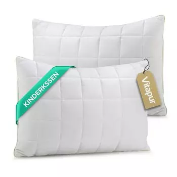 Детская подушка Vitapur Little Prince 40х60 от 1 года - мягкая, здоровая, гипоаллергенная детская подушка для всех положений сна - 100 (2 шт.), 21471