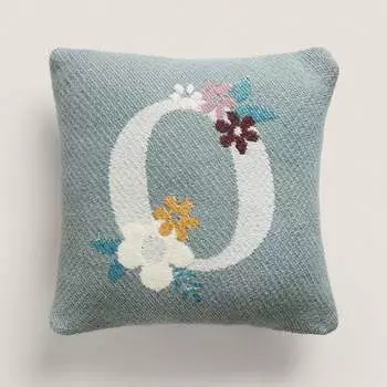 Детская подушка Zara Home Letter O, голубой