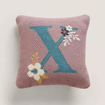 Детская подушка Zara Home Letter X, розовый