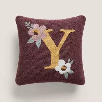 Детская подушка Zara Home Letter Y, бордовый