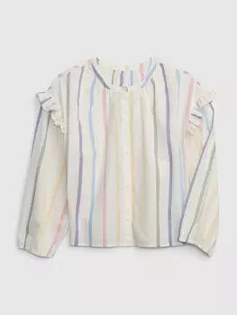 Детская полосатая рубашка Gap, мультиколор