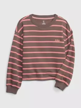 Детская полосатая толстовка Gap, розовый