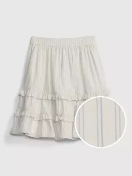Детская полосатая юбка Gap, белый