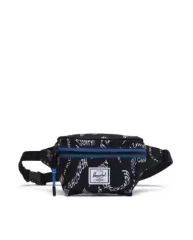 Детская поясная сумка из черной ткани на молнии Herschel, чёрный