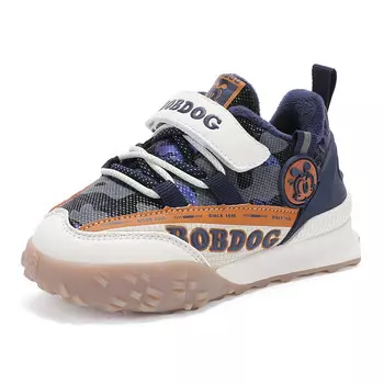 Детская повседневная обувь для детей, кроссовки, кроссовки Bobdog, черный/темно-синий