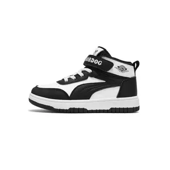 Детская повседневная обувь для детей, кроссовки, кроссовки Bobdog, черный/белый