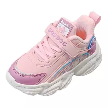 Детская повседневная обувь для детей, кроссовки, кроссовки Bobdog, цвет Pink/purple 53006