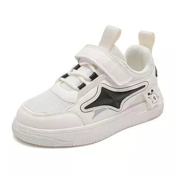 Детская повседневная обувь для детей, кроссовки, кроссовки Bobdog, белый/черный