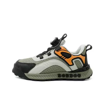 Детская повседневная обувь для детей, кроссовки, кроссовки Bobdog, цвет XF K709A Black Army Green [Leather Surface Waterproof]