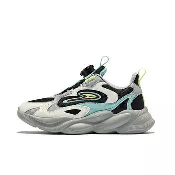 Детская повседневная обувь для детей, кроссовки, кроссовки Erke Kids, черный/голубой