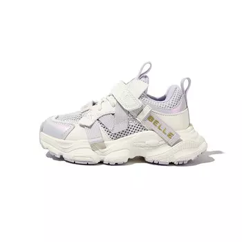 Детская повседневная обувь для детей, кроссовки, кроссовки Belle, бежевый/фиолетовый