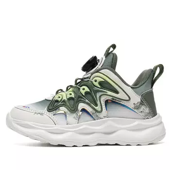 Детская повседневная обувь для детей, кроссовки, кроссовки 7-Pe, белый/светло-зеленый