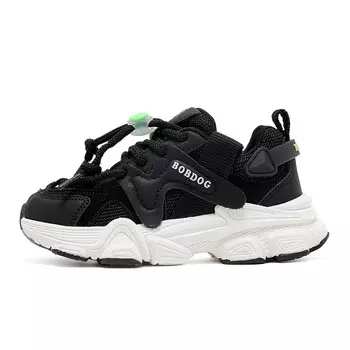Детская повседневная обувь для детей, кроссовки, кроссовки Bobdog, черный