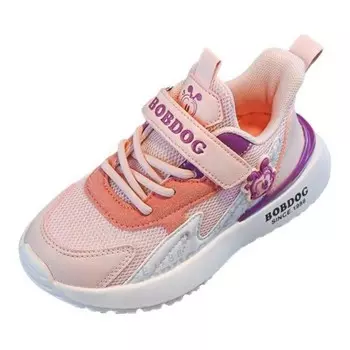 Детская повседневная обувь для детей, кроссовки, кроссовки Bobdog, цвет Pastel Pink/Raspberry