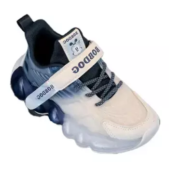 Детская повседневная обувь для детей, кроссовки, кроссовки Bobdog, цвет White/Fire Orange 13329