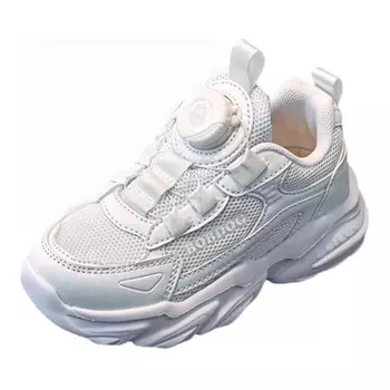 Детская повседневная обувь для детей, кроссовки, кроссовки Bobdog, цвет White/Gold 13010