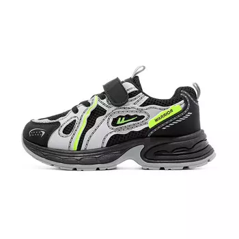 Детская повседневная обувь для детей, кроссовки, кроссовки Warrior, цвет Black/Light Gray