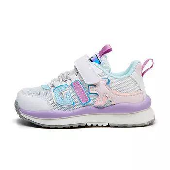 Детская повседневная обувь для детей, кроссовки, кроссовки Warrior, цвет White-purple cyan