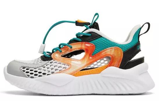 Детская повседневная обувь для дошкольников, кроссовки, кроссовки Qiaodan, белый