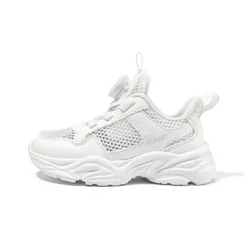 Детская повседневная обувь для начальной школы, кроссовки, кроссовки Disney, белый/розовый