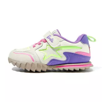 Детская повседневная обувь для начальной школы, кроссовки, кроссовки Barbie, белый