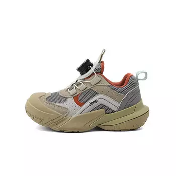 Детская повседневная обувь для начальной школы, кроссовки, кроссовки Jeep, цвет Khaki Brown / Dark Cloud Gray