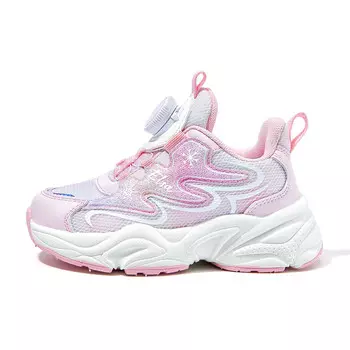 Детская повседневная обувь для начальной школы, кроссовки, кроссовки Disney, розовый