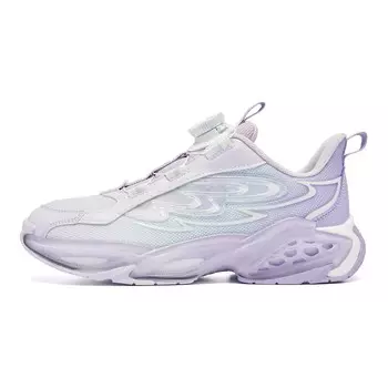 Детская повседневная обувь для начальной школы, кроссовки, кроссовки Qiaodan, цвет Ice Hydrogen Violet/Pure Violet
