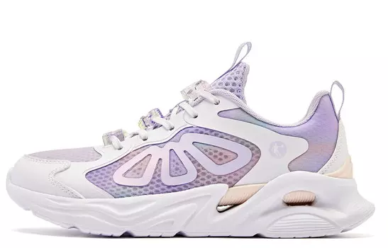 Детская повседневная обувь для начальной школы, кроссовки, кроссовки Qiaodan, цвет White/Ice Hydrogen Violet