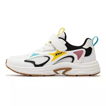 Детская повседневная обувь для начальной школы, кроссовки, кроссовки Xtep, белый