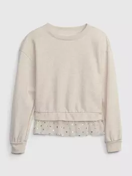 Детская праздничная толстовка Gap, бежевый