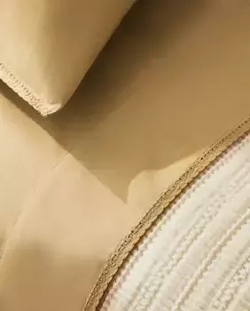 Детская простыня с вышивкой Zara Home, желтый