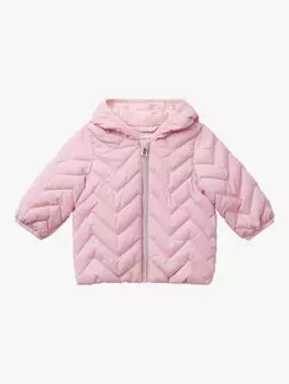 Детская пуховая куртка Benetton, розовый