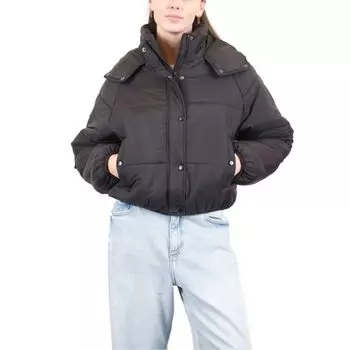 Детская пуховая куртка с эффектом зефира Coffee Shop, черный