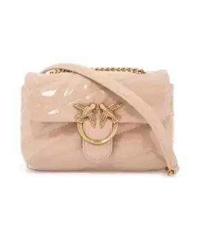 Детская пуховая сумка Love с мягкой подкладкой Pinko, розовый