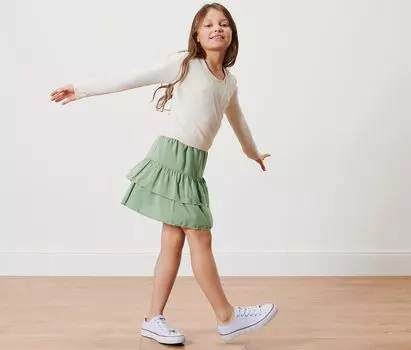 Детская ярусная юбка Tchibo, зеленый