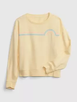 Детская радужная толстовка Gap, желтый