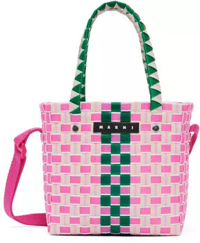 Детская разноцветная плетеная сумка-корзина Marni