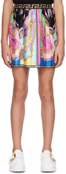 Детская разноцветная юбка с принтом Versace
