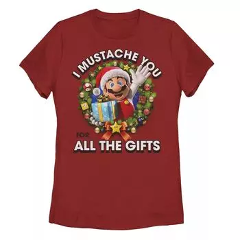 Детская рождественская футболка с рисунком Nintendo Super Mario All The Gifts Licensed Character