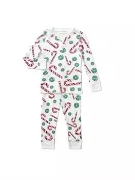 Детская рождественская пижама Pima цвета Candy Cane Petidoux
