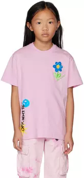 Детская розовая футболка Sun & Peace Off-White