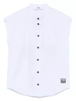 Детская рубашка без рукавов MSGM MSGM Kids, синий