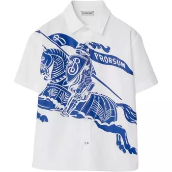 Детская рубашка Burberry, белый