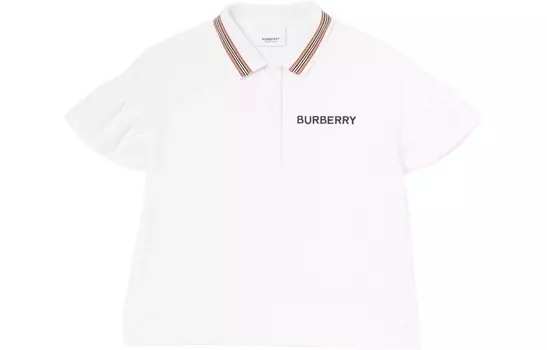 Детская рубашка Burberry, белый