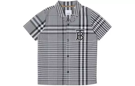 Детская рубашка Burberry, цвет Black