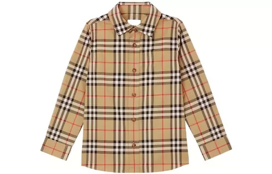 Детская рубашка Burberry, Желтый