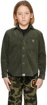 Детская рубашка цвета хаки One Point BAPE