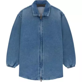Детская рубашка Fear Of God Essentials, цвет Creek Blue/Med Wash